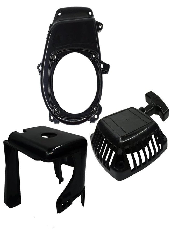 FLMLF طقم غطاء FLMLF الأسود للتحكم عن بعد (مفتاح تشغيل يدوي + غطاء أسطوانة + غطاء جانبي + براغي) لسيارات زينواه تشونغيانغ تي إس روفان باجا لوسي 5ive-T DBXL بمحركات 23-30.5 سي سي - Image 1